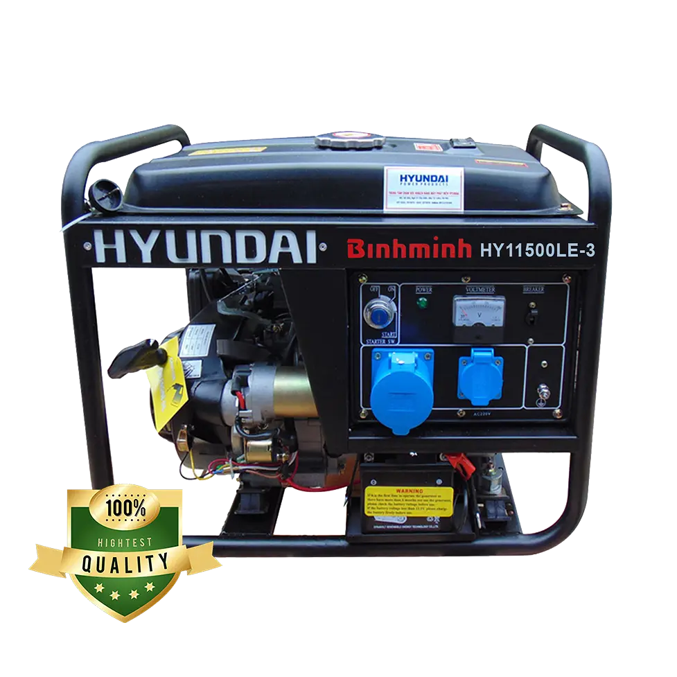 Máy phát điện chạy xăng 3 pha Hyundai HY11500LE-3